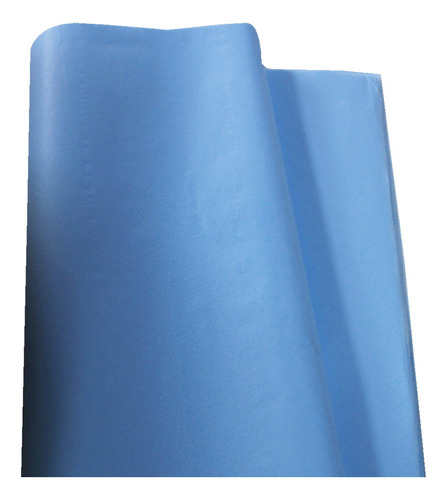 Papel De Seda 50x70 Cm Pacote Com 100 Folhas Azul Claro