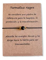 Comprar Pulsera Turmalina Negra Natural Chakras Reiki Protección