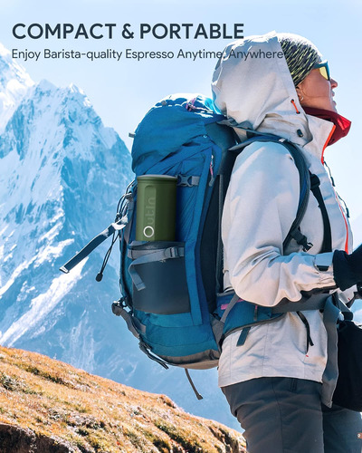 Outin Nano Cafetera Espresso Eléctrica Portátil Con 3-4 M...
