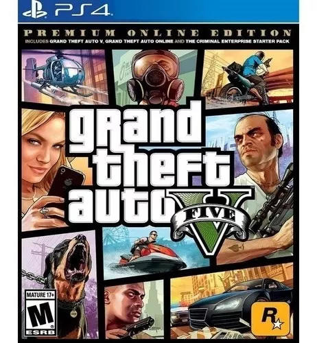  Grand Theft Auto V - Premium Online Edition (PS4) : Video Games