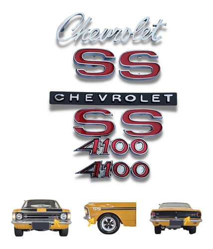 Emblemas 4100 Chevrolet Opala Ss 71 72 73 74 