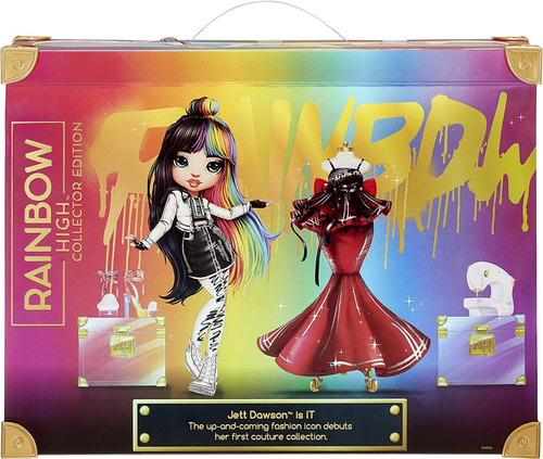 Boneca Rainbow Hight com acessórios Edição especial Color Jett Dawson/Art Of Fashion/Collection Series