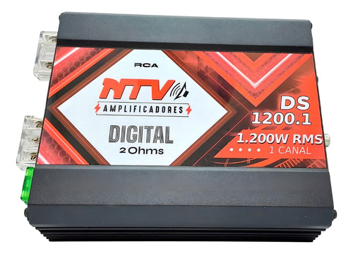 Módulo Som Ntv Ds1200.1 Digital 1.200w Rms 1 Canal 2 Ohms