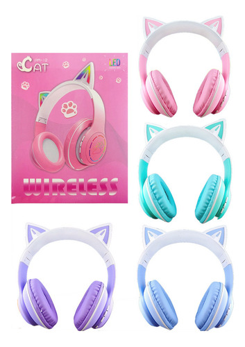 Audifono Bluetooth Cats Conejto Wireless Pm-12