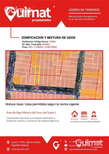Imagen 2 de 12 de Excelente Incidencia - Almagro - Lideres En Terrenos - Guimat Propiedades