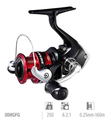 Carrete Shimano Sienna Sn2500 Hgfg  Truchas Salmon