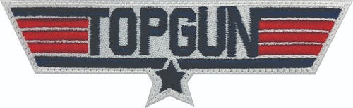 Escudo Bordado Top Gun Logo Topgun Parches Navy School