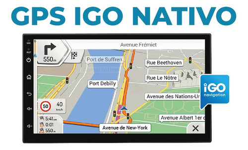 Imagen 4 de 9 de Estereo Pantalla 7 Multimedia Android Gps Car Play Wifi Auto