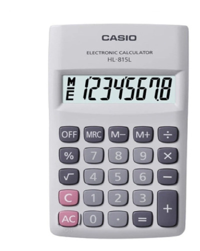Calculadora Casio Hl-815l Bolsillo Portatil 8 Digitos 