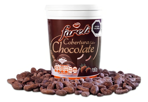 1 Kg Cobertura De Chocolate Fareli Excelente Sabor Y Calidad
