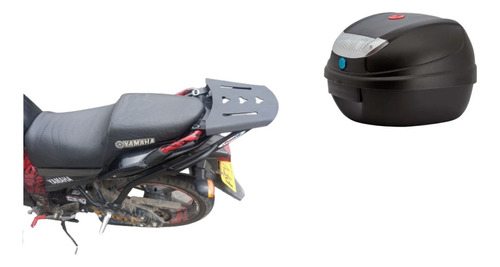 Parrilla Para Moto Yamaha Fz 16 2011 Y Baúl Tomcat 30 Litros