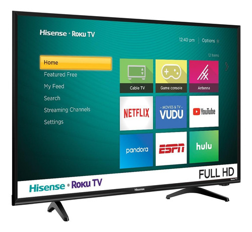 Imagen 2 de 6 de Smart TV Hisense H4F Series 43H4030F LED Roku OS Full HD 43" 120V