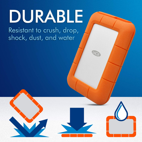 Lacie Rugged Thunderbolt Usb-c 5tb Disco Duro Externo