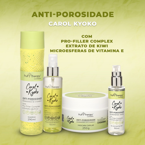 Shampoo Anti Porosidade Carol Kyoko 290ml Left Limpeza