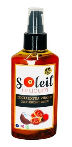 Óleo De Coco Orgánico Extra Virgen Con Urucum (150 Ml)