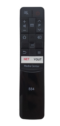 Control Remoto 554 Para Tv Led Smart Tcl Rca Media Center