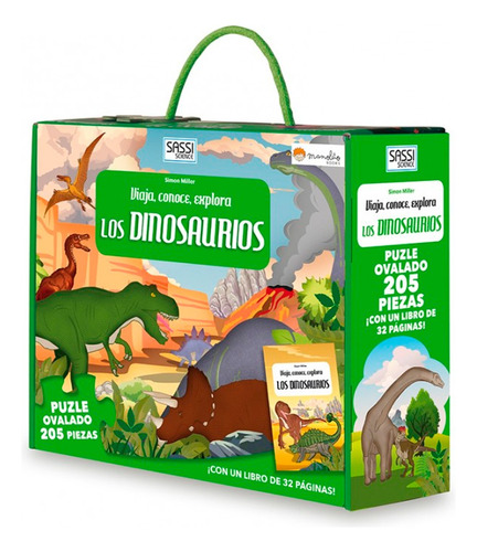 Los Dinosaurios - Lorenzi - Sassi Manolito Libro + Puzzle
