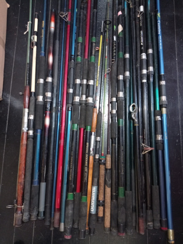 Lote 20 Varas Pesca Mar Com Defeitos Para Reparar Surf Cast (Usado)