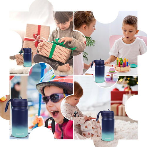 Sapvrit Botella De Agua Para Niños, Botellas De Agua De 16 O