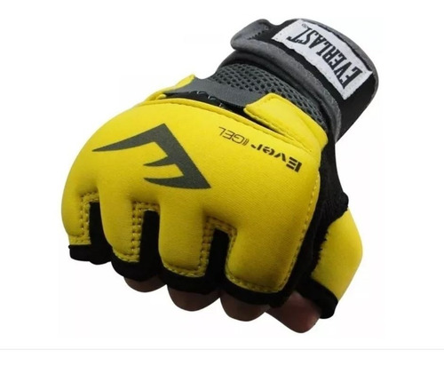 Luva Evergel Bandagem Gel Everlast Preta Luvas Boxe Luta