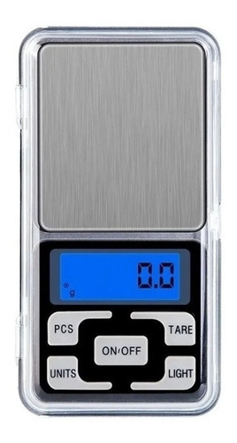 Mini Balança Digital Lcd Alta Precisão Portátil Com Bandeja Capacidade máxima 0.5 kg Cor Prateado