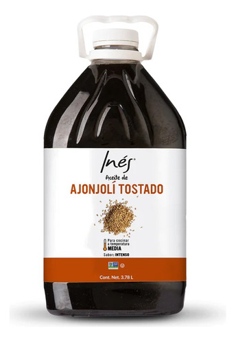 Aceite De Ajonjolí Tostado Inés 3.78 Lts Aceite De Sesamo