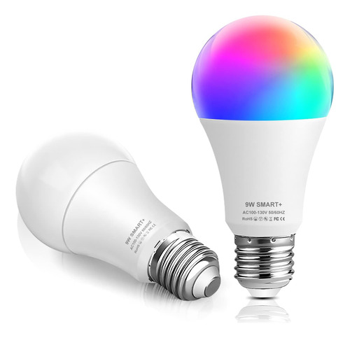 Bombillas Led Inteligentes Bluetooth Wifi, Rgbcw Que Cambian