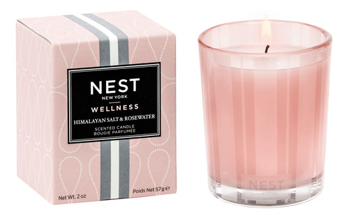 Nest Fragranz Vela Votiva Perfumada Sal Agua Rosa Dehimalaya