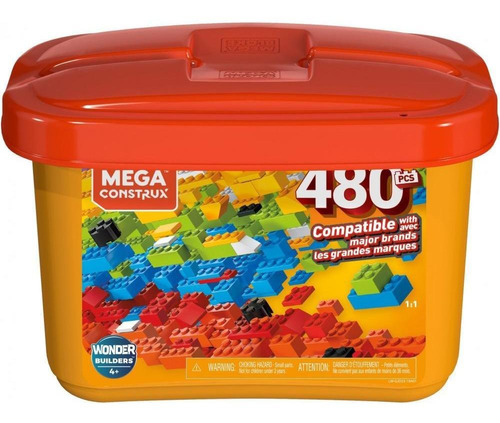 Cubeta De 480 Bloques De Construcción Mega Construx