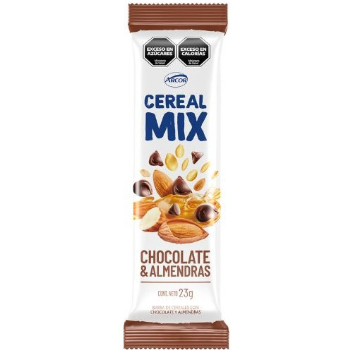 Barras Cereal Mix Chocolate Y Almendras X 20u 