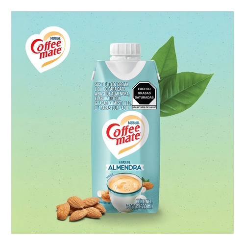 Sustituto de Crema Coffee Mate Líquido a Base de Almendras 330ml