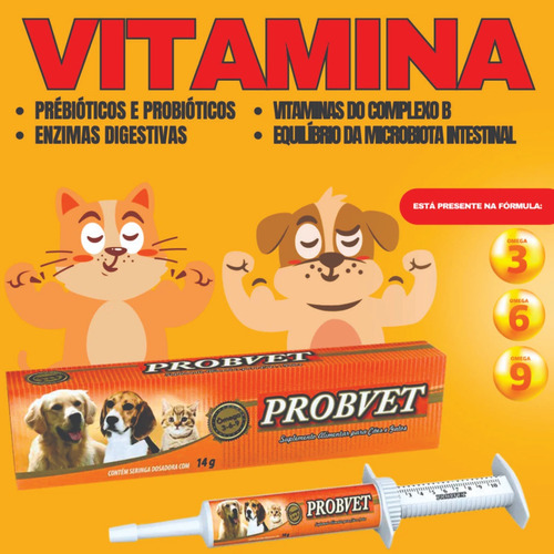 Remedio Natural Para Diarreia Em Gatos Probvet 14g