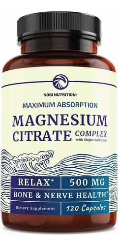 Magnesio Complex 500 Mg Premium Nobi Nutrition 120 Cap