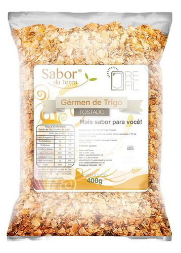 Kit 2x: Gérmen De Trigo Tostado Sabor Da Terra 400g