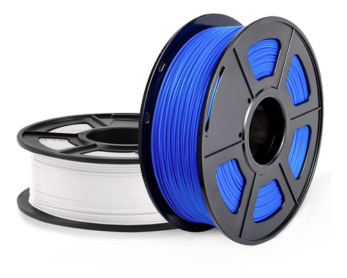 Imagen 1 de 1 de Sunlu Filamento Para Impresora 3d Pla Blanco + Pla Azul, Fil