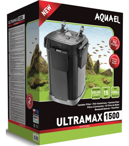 Filtro Externo Botellon Aquael Ultramax 1500 L/h Hasta 450lt