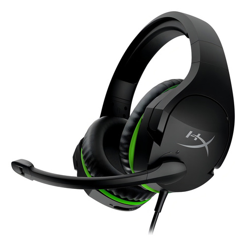 Auriculares Hyperx Cloudx Stinger Gamer para Xbox PC Ps4, negro/verde