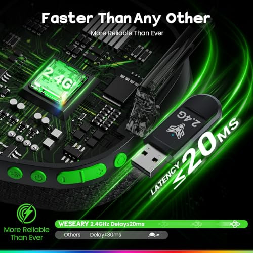 Pack Auriculares 3d Inalmbricos Para Gaming Bluetooth 5.4