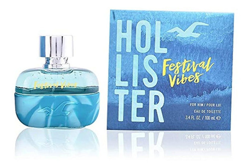 Hollister Festival Vibes Eau De Toilette Spray Para Hombres,