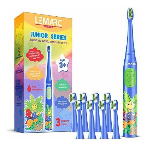 Lemarc Usa Supersonic Kids Cepillo De Dientes Eléctrico 8 Ca