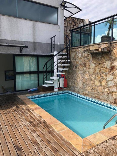 Cobertura Com 3 Dormitórios À Venda, 137 M² Por R$ 569.900,00 - Jardim Três Marias - Guarujá/sp - Co0022