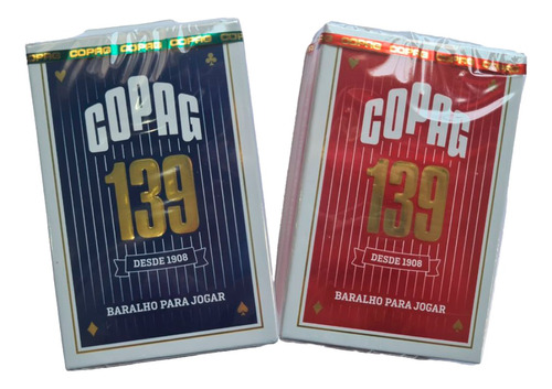 2 Baralho Copag 139 Original Naipe Grande 108 Cartas Jogo Nf