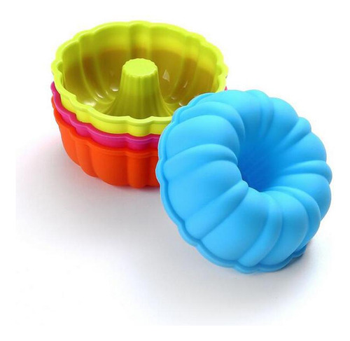 24 Piezas De Silicona De Tarta De Rosquilla Chocolate