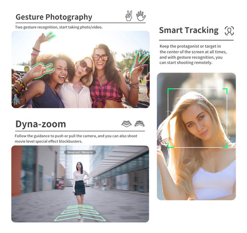 Extensión Facial Multifuncional Para Selfie Stick Andoer Q18