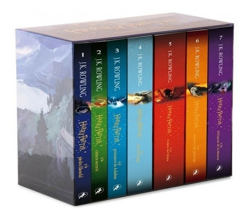 Imagen 1 de 10 de Harry Potter Saga Completa 7 Libros Con Estuche