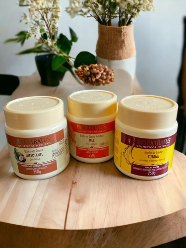 Kit Cronograma Capilar Nutr. Mel + Tutano + Umectante 250 Gr
