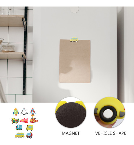 10 Unidades De Ímãs De Geladeira Para Veículos, Quadro Branc