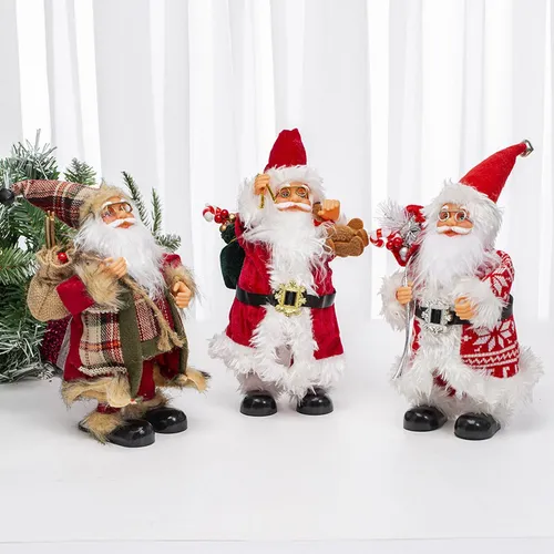 Figura Pequeña De Papá Noel, Adorno Decorativo Para Sala De