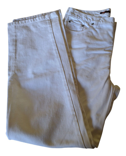 Jean Gamin Clásico Hombre. Blanco, Rígido (Usado)