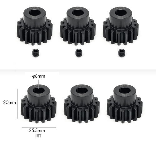// Engranaje De Motor M1.5, 8 Mm, 15 T, 1 Pieza, Engranaje